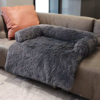 Large Fluffy Sofa Bed with Zipper For Dogs