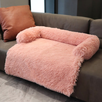 Large Fluffy Sofa Bed with Zipper For Dogs