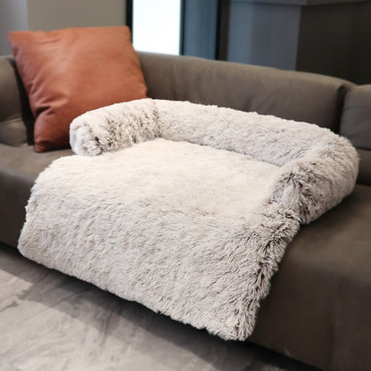 Large Fluffy Sofa Bed with Zipper For Dogs