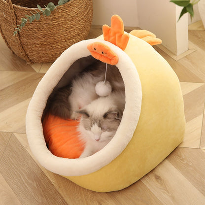 Cozy Cat Bed Basket