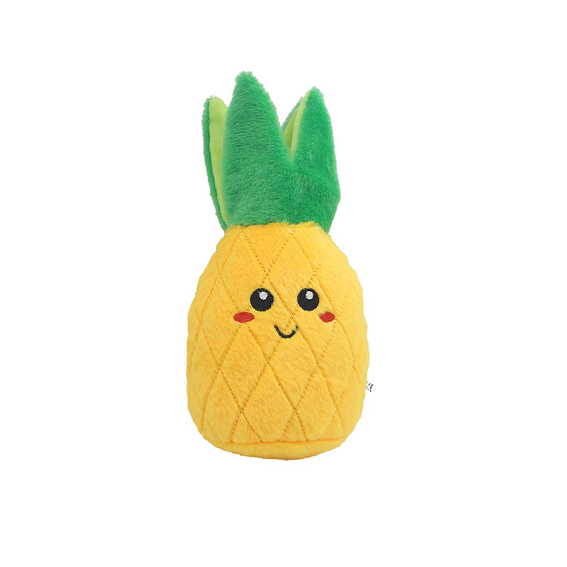 Dog Plush Sound Toys: Fruits and Vegetables