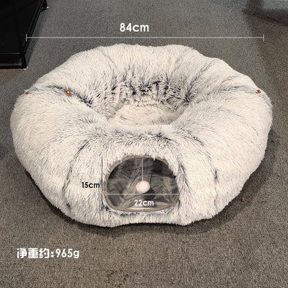 2 in 1 Plush Cat Bed