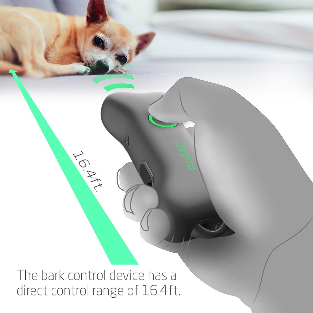 Ultrasonic Rechargeable Hand- Held Anti Barking Pet Control Device For Dogs