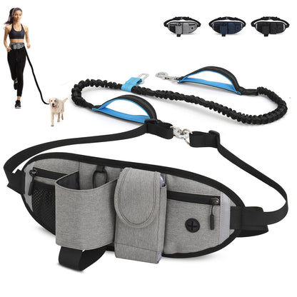 Multifunctional Waterproof Pet Waist Belt and Leash for Outdoor Activities