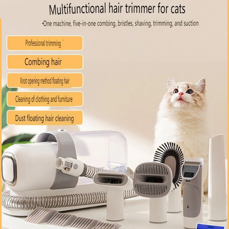 Pet Grooming Vacuum & Grooming Kit for Cats and Dogs