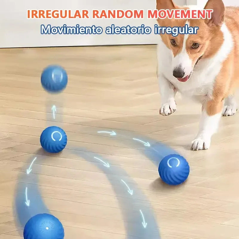 Automatic Rechargable Jump Roll Ball for Cats & Dogs