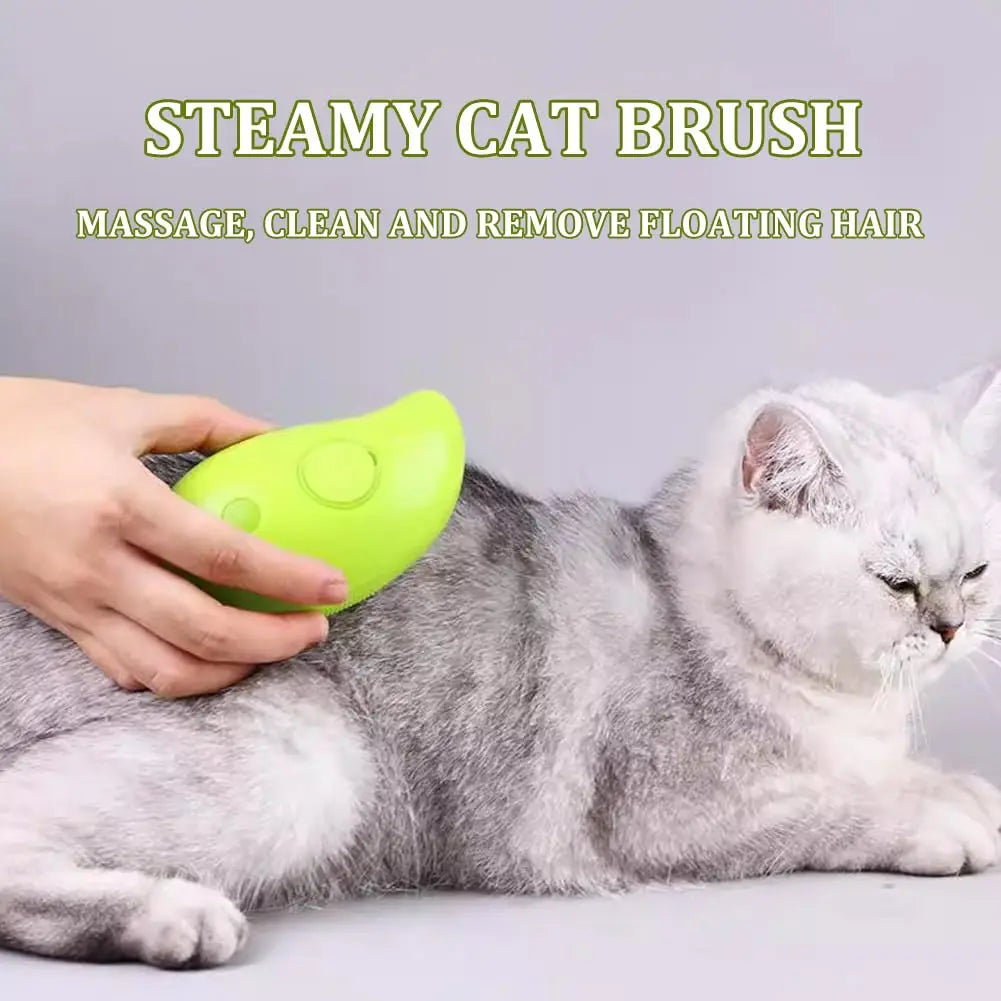 3 in 1 Steam Brush for Cats and Dogs